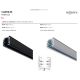 Spoturi, Proiectoare pe sina - Modul alb liniar LED 3000K, Accesoriu pentru sine trifazate Mantra, CRETA MA-8359