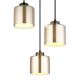 Pendule, Lustre suspendate - Lustra suspendata design modern FELICIA 3L negru/crom 16056-3HR GL