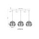 Pendule, Lustre suspendate - Lustra cu 3 pendule din metal negru MIKA