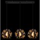 Pendule, Lustre suspendate - Lustra cu 3 pendule din metal negru MIKA
