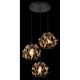 Pendule, Lustre suspendate - Lustra neagra din metal cu 3 pendule MIKA