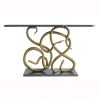 Consola pentru hol WILDLIFE SNAKE 115cm marmura neagra