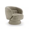 Fotoliu pivotant tesatura boucle taupe BOSSA NOVA