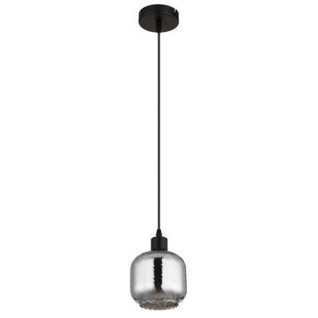 Pendule, Lustre suspendate - Pendul neagru cu sticla fumurie XIA pentru dormitor