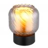 Lampa de masa sticla fumurie XIA pentru dormitor