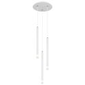 Lustra cu 3 Pendule metal alb RYAN pentru dormitor