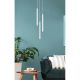 Pendule, Lustre suspendate - Lustra cu 3 Pendule metal alb RYAN pentru dormitor