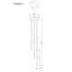 Pendule, Lustre suspendate - Lustra cu 3 Pendule metal alb RYAN pentru dormitor