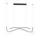 Lustra neagra liniara cu iluminat LED CCT BRIO