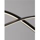 Pendule, Lustre suspendate - Lustra neagra liniara cu iluminat LED CCT BRIO