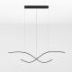 Pendule, Lustre suspendate - Lustra BRIO neagra liniara cu iluminat LED CCT