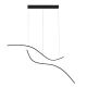 Pendule, Lustre suspendate - Lustra BRIO neagra liniara cu iluminat LED CCT