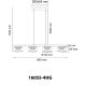 Pendule, Lustre suspendate - Lustra suspendata din metal negru cu sticla chihlimbar HIGGINS 4L