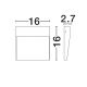 Aplice - Aplica alba LED pentru exterior protectie IP54 FEM