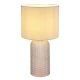 Lampa de masa cu baza din sticla gri abajur textil gri SOFIA