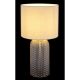 Veioze - Lampa de masa cu baza din sticla gri abajur textil gri SOFIA