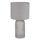 Veioze - Lampa de masa cu baza din sticla gri abajur textil gri SOFIA