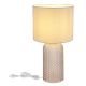 Veioze - Lampa de masa cu baza din sticla gri abajur textil gri SOFIA