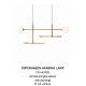 Pendule, Lustre suspendate - Lustra metal bej cu 4 globuri sticla Copenhagen