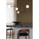 Pendule, Lustre suspendate - Lustra metal visiniu cu 4 globuri sticla Copenhagen