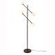 Lampadar cu 4 globuri sticla si metal visiniu Copenhagen