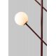 Lampadare - Lampadar cu 4 globuri sticla si metal visiniu Copenhagen