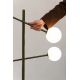 Lampadare - Lampadar cu 4 globuri sticla si metal verde Copenhagen