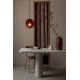 Pendule, Lustre suspendate - Pendul din metal maro si sticla visinie Toledo