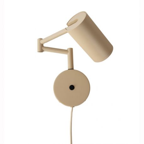 Aplice cu Spot - Aplica perete din metal cu brat articulat Bilbao bej