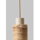Pendule, Lustre suspendate - Lustra pendul din travertin Tivoli sand