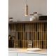 Pendule, Lustre suspendate - Lustra pendul din travertin Tivoli sand