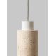 Pendule, Lustre suspendate - Lustra pendul din travertin Tivoli alb