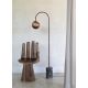 Lampadare - Lampa podea din marmura si sticla maro Tivoli
