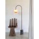 Lampadare - Lampa podea din marmura si sticla maro Tivoli