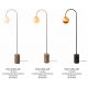 Lampadare - Lampa podea din marmura si sticla maro Tivoli
