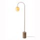 Lampa podea din travertin si sticla sand Tivoli