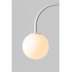 Lampadare - Lampa podea din travertin natur si sticla alba Tivoli