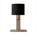 Aplica cu raft, port USB si abajur textil negru Florence