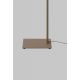 Lampadare - Lampa de podea Boston metal sand abajur alb