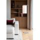Lampadare - Lampa de podea Boston metal sand abajur alb