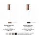 Lampadare - Lampa de podea Boston metal sand abajur alb