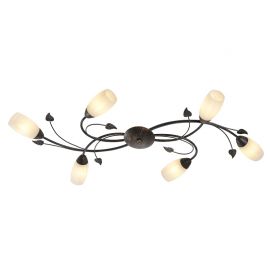 Plafoniere - Plafoniera rustica metal ruginiu cu 6 brate VENEZIA