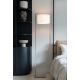 Lampadare - Lampa de podea Boston metal sand abajur alb