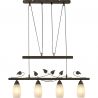 Lustra rustica suspendata reglabila metal ruginiu VENEZIA 