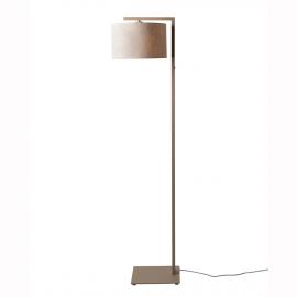 Lampadare - Lampa de podea Boston metal sand abajur in deschis