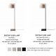 Lampadare - Lampa de podea Boston metal sand abajur in deschis