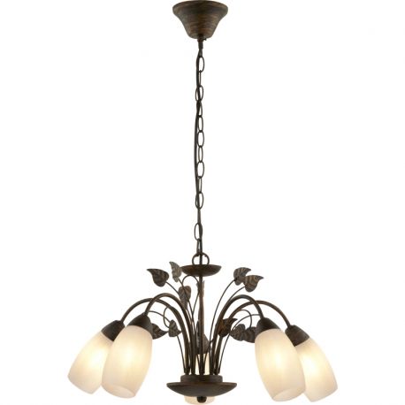 Candelabre, Lustre - Candelabru rustic metal ruginiu VENEZIA