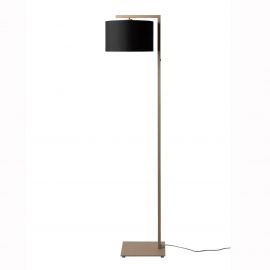 Lampadare - Lampa de podea Boston metal sand abajur negru