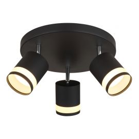 Plafoniere - Plafoniera cu 3 Spoturi directionabile metal negru LUCERO