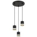 Lustra suspendata cu 3 Spoturi metal negru LUCERO